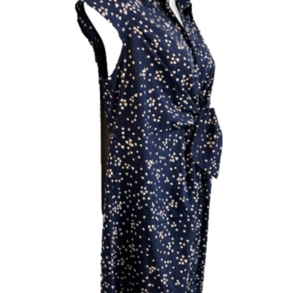 Motherhood Maternity Small Multicolor Short Sleeve V Neck Knee Length Dress - Picture 3 of 12